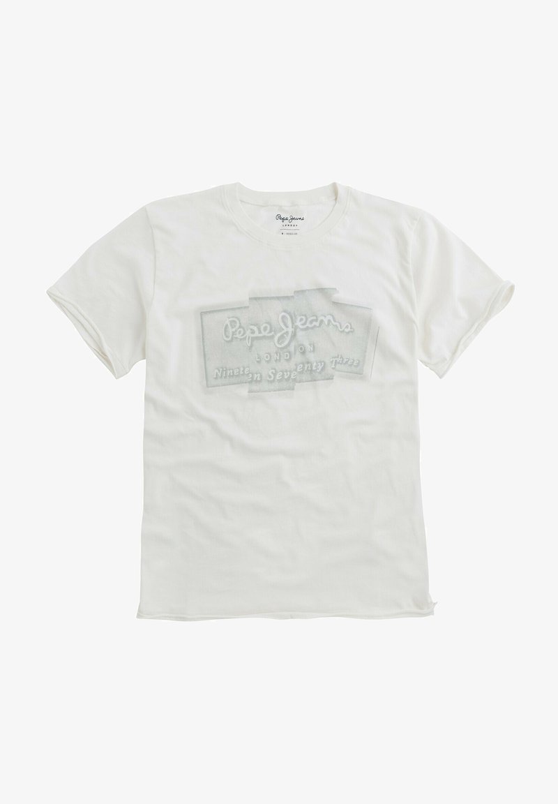 Pepe Jeans IZZO - T-shirt imprimé - off white