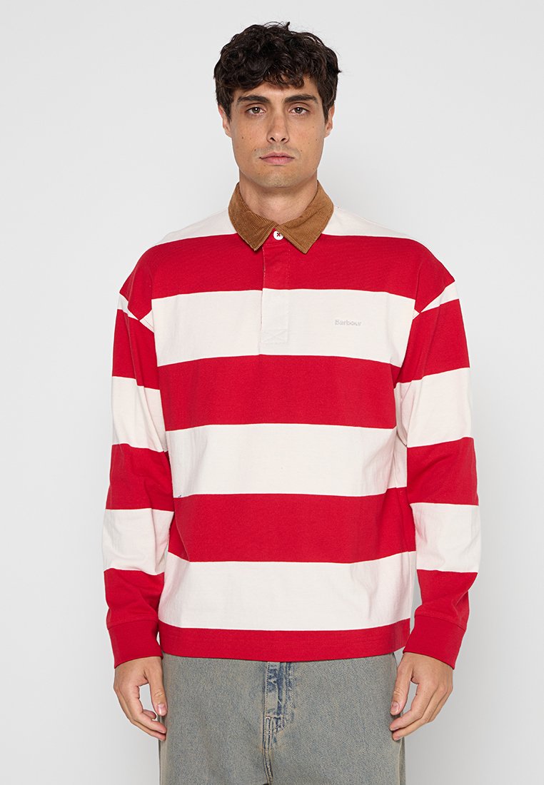 Barbour International Poloshirt rood