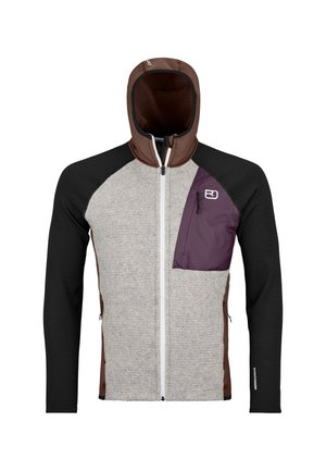 HOODY CLASSIC  - Fleecejacke - dark chestnut