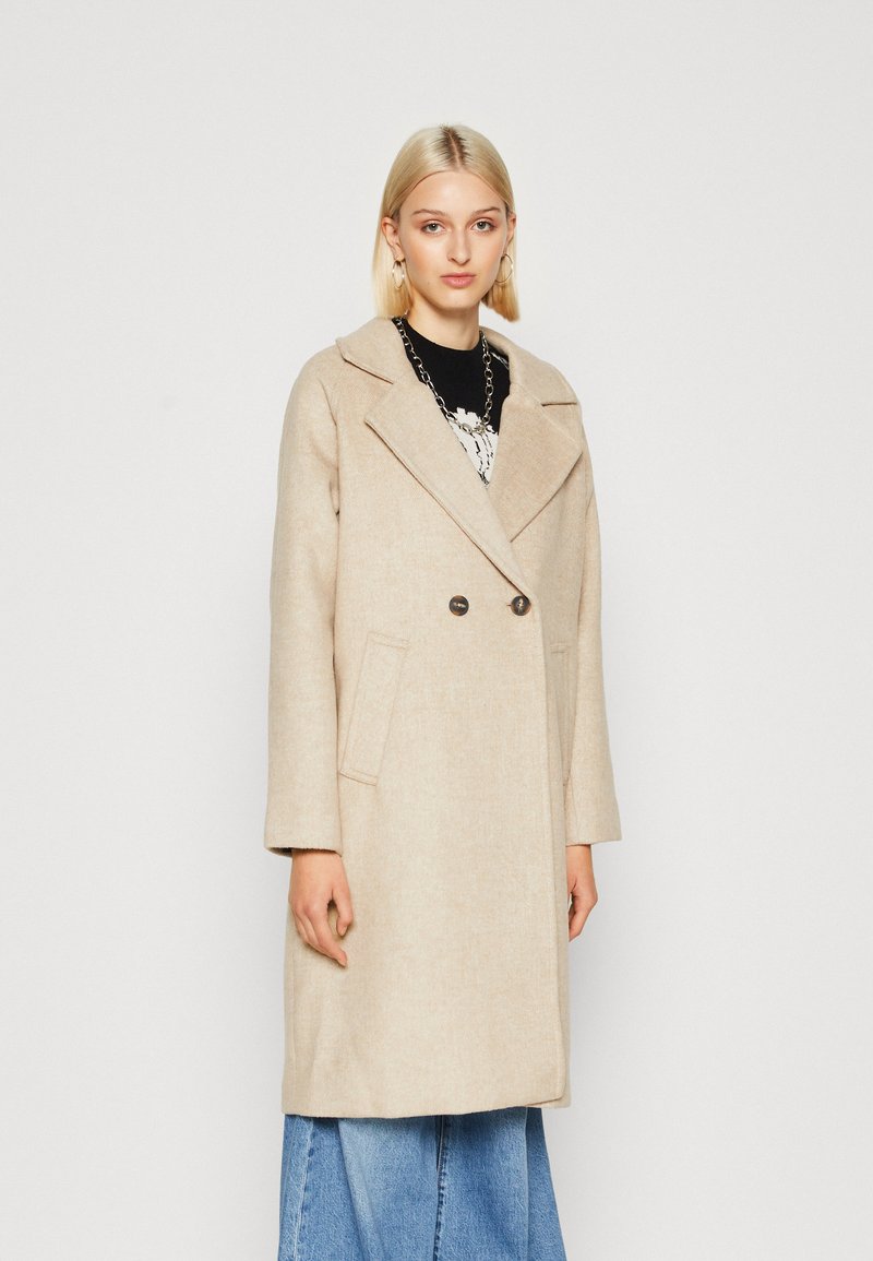 Vero Moda VMHAZEL LONG COAT Klassischer Mantel silver mink/melange