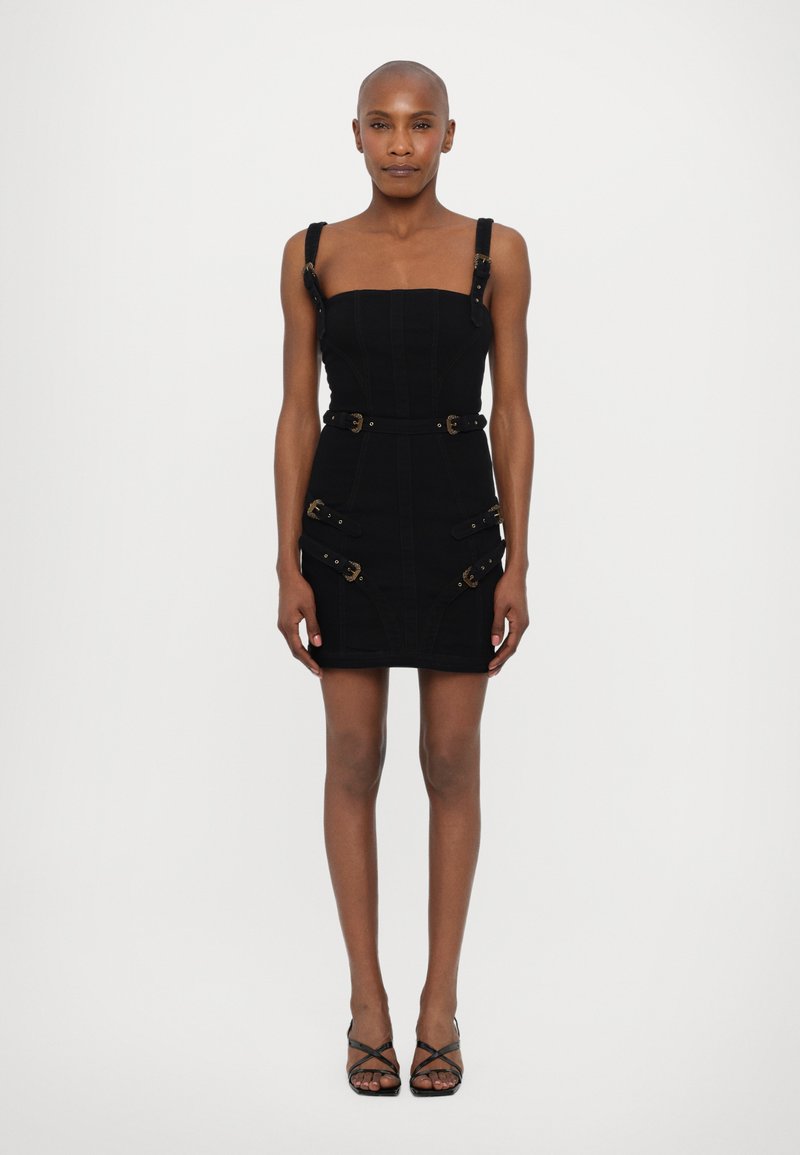 versace jeans short dress Versace Jeans Couture Stretch Denim Mini Dress