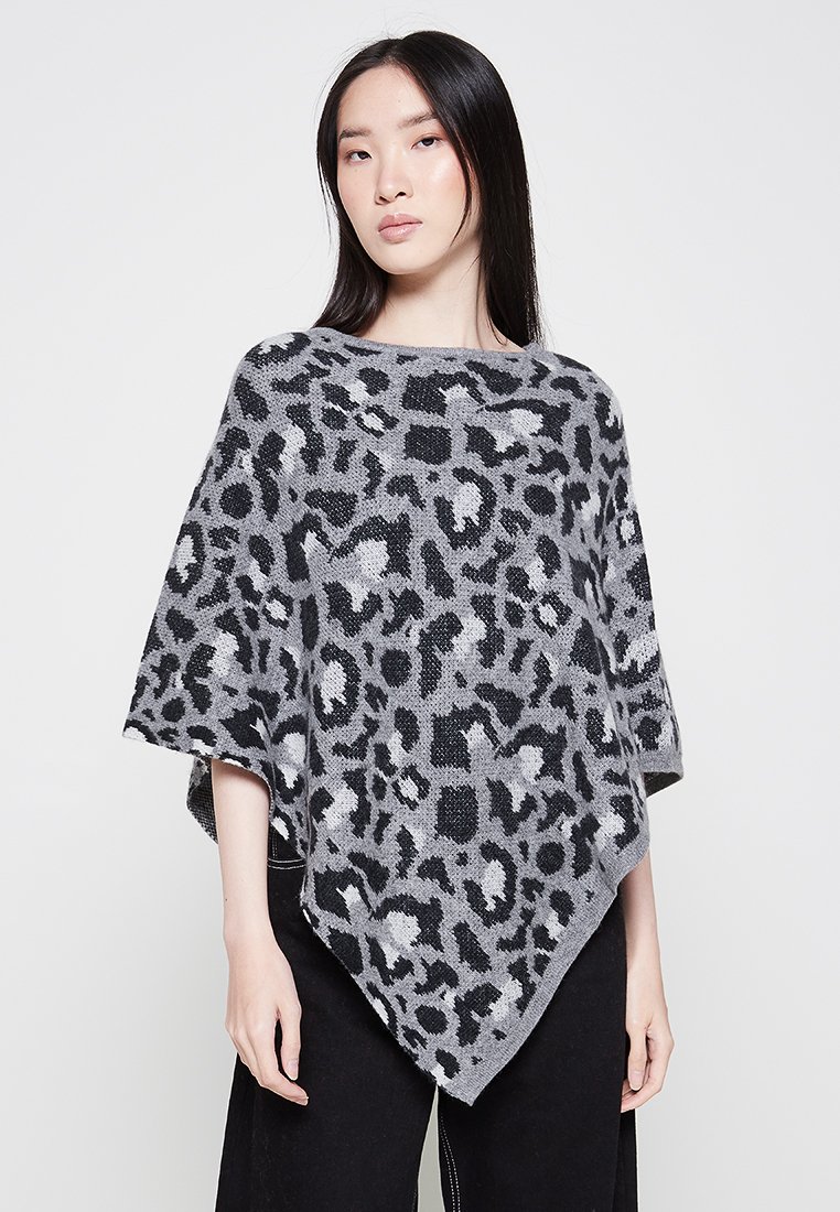 zwillingsherz Poncho grijs