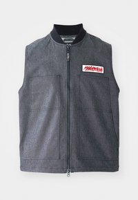 PATCHED LOGO WORK VEST - Veste sans manches - black