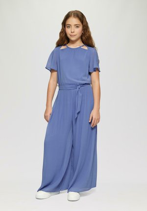 MIT GÜRTEL - Jumpsuit - blau
