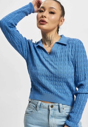 SVALA COLLAR - Strikkegenser - blue