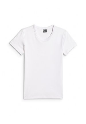 4F, 4F T-SHIRT SLIM GŁADKI DAMSKI - RÓŻOWY XXL - T-shirt basic - white