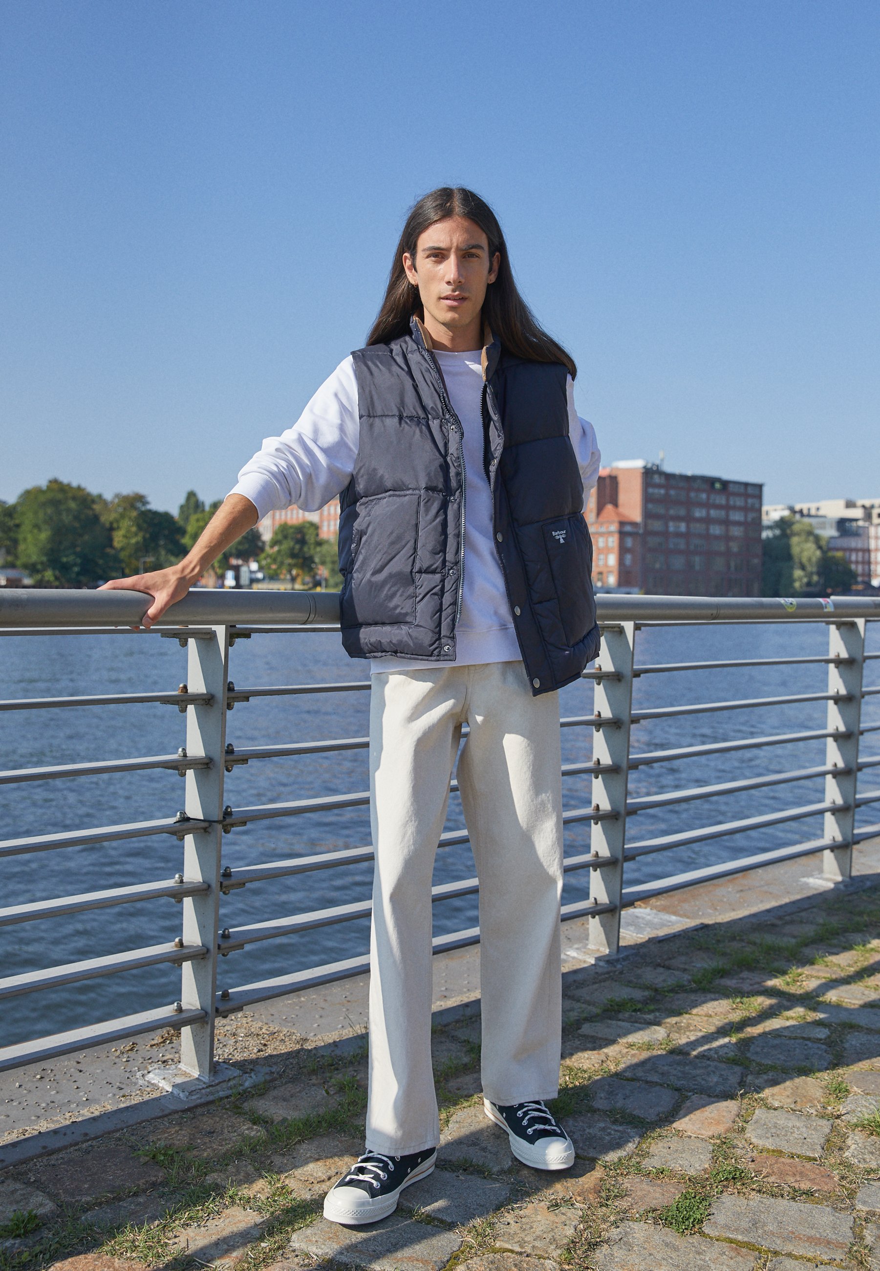 Barbour Beacon LARGE BAFFLE GILET - Smanicato - navy/blu scuro - Zalando.it
