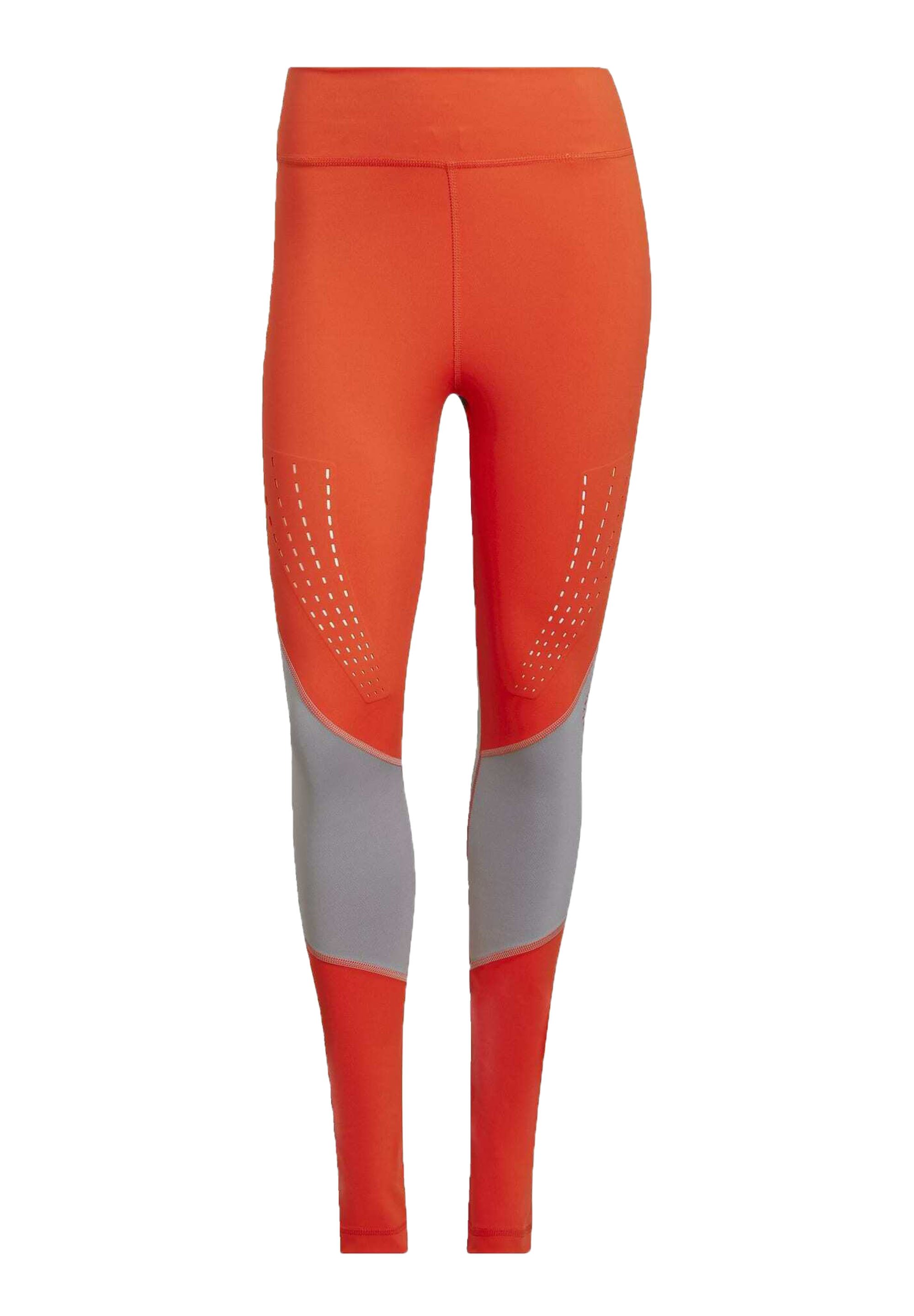 adidas stella mccartney orange leggings