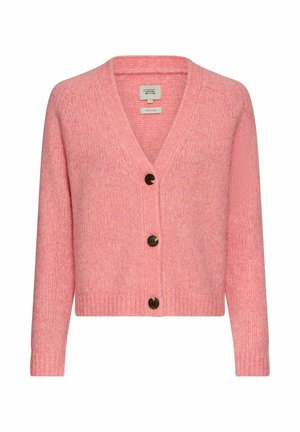 MIT RAGLANÄRMELN UND KNOPFVERSCHLUSS - Strickjacke - winter berry