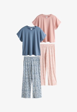 Next, REGULAR FIT - SHORT SLEEVE 2 PACK SET - Pigiama - pink blue floral