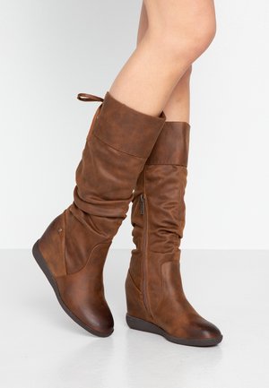 Højhælede støvler - brown