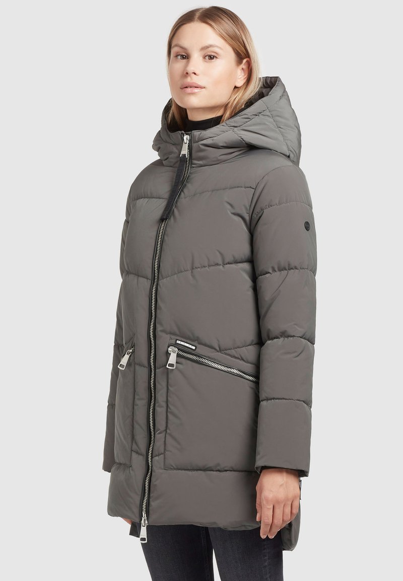 Damen Parkas | khujo BINE Wintermantel graugrün/grün - PF30607 Damen Parkas | khujo BINE Wintermantel graugrün/grün - PF30607