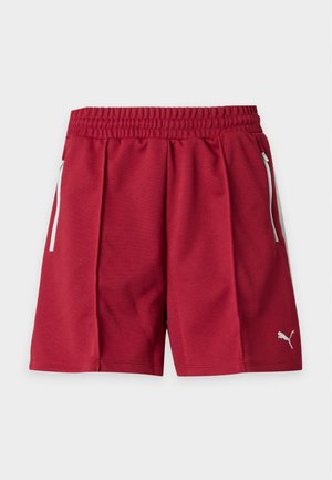 Puma, RELAXED PINTUCK - Σορτς - garnet glow/créme de mint