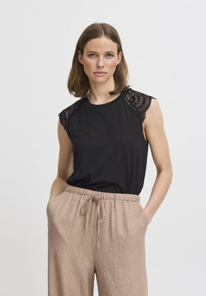 TILDE - T-shirt con stampa - black