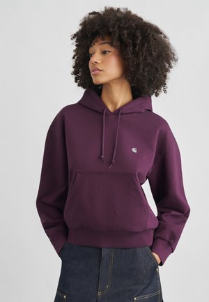 HOODED CASEY  - Kapucnis pulóver - cozy purple/silver-coloured