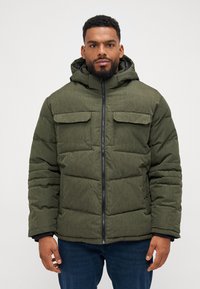 Jack & Jones JJBUILD PUFFER JACKET - Talvejope - rosin melange