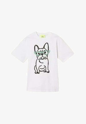TWINSET, T-SHIRT OVERSIZE - T-shirt con stampa - bianco