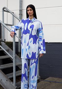 Sara Battaglia PJ PANTS - Calças - blue lagoon