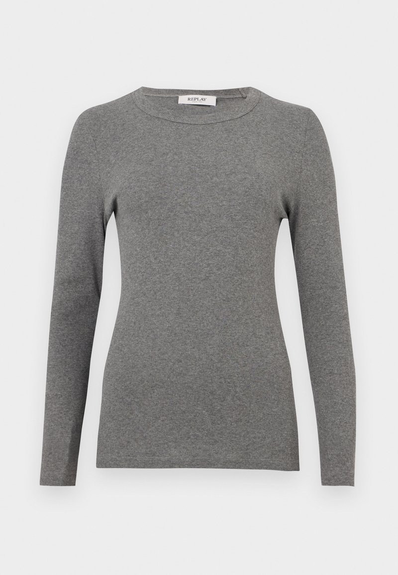 Replay Longsleeve donkergrijs gemêleerd Replay Longsleeve donkergrijs gemêleerd