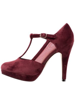 High Heel Pumps - dark purple