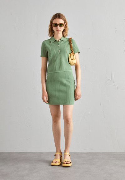Theory SHORT SKIRT MATT - Μίνι φούστα - leaf