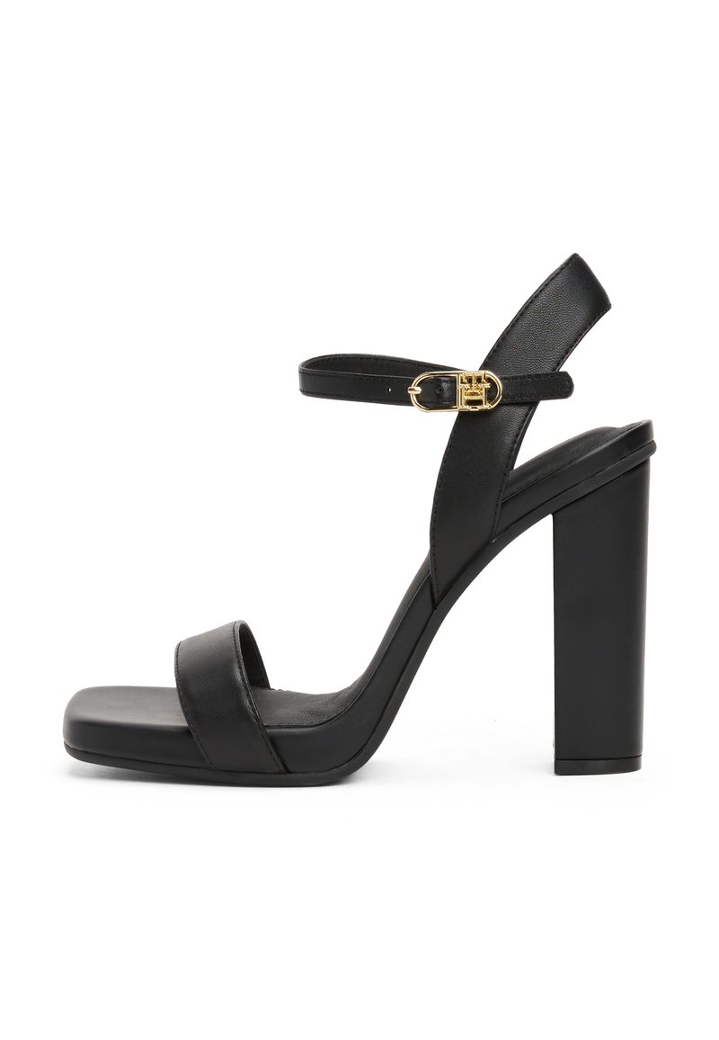 Tommy Hilfiger Sandalen met hoge hak zwart