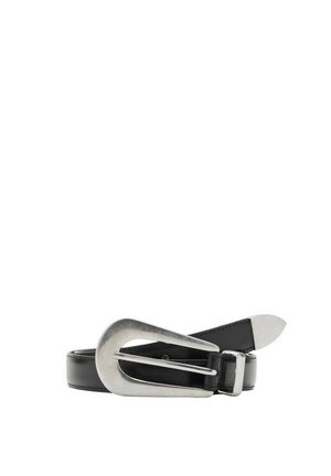 WITH OVAL BUCKLE - Curea - black