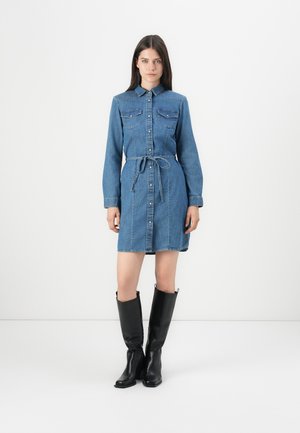 ONLSASIA DRESS - Farkkumekko - dark blue denim