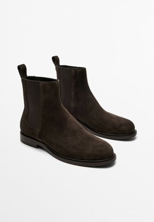 Massimo Dutti, Stiefelette - dark brown
