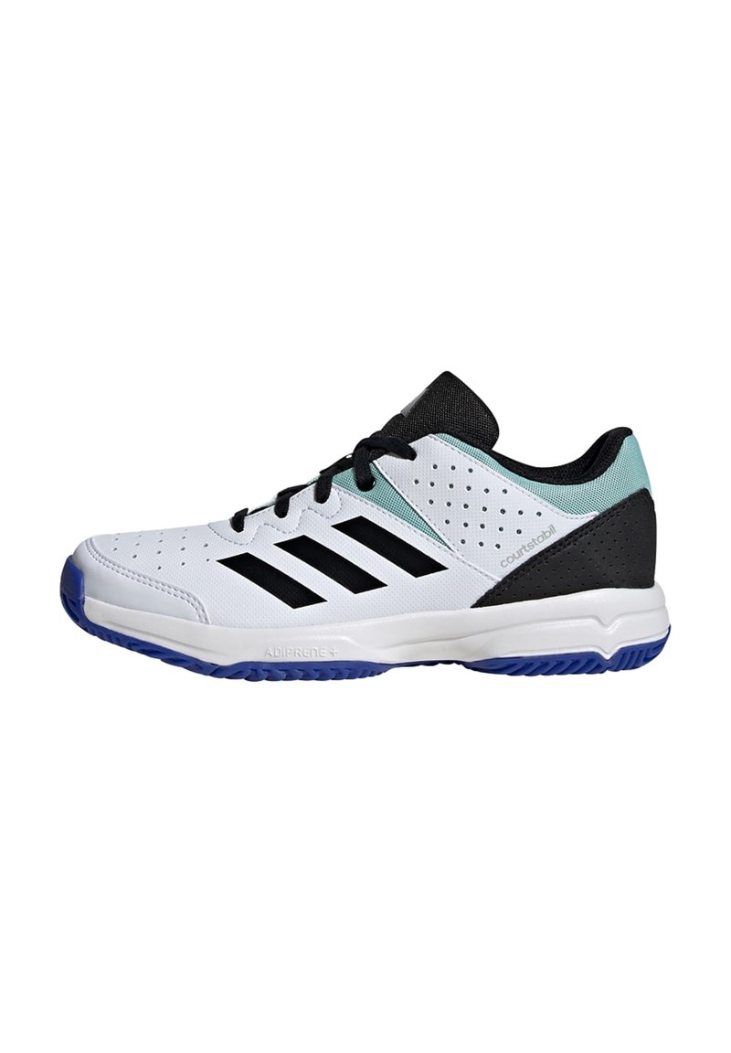 adidas Performance COURT STABIL - Chaussures de volley - cloud white   core black   lucid blue