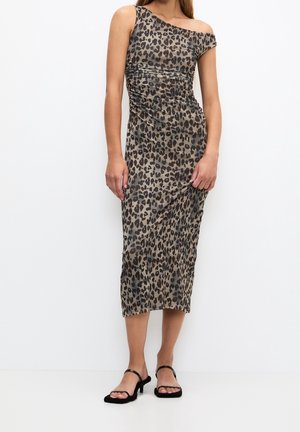 Robe fourreau - brown