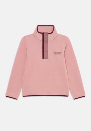 HELVETIA HALF SNAP UNISEX - Forro polar - eraser pink/fig