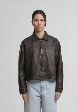 OG RETRO BOXY  - Imitatieleren jas - brown