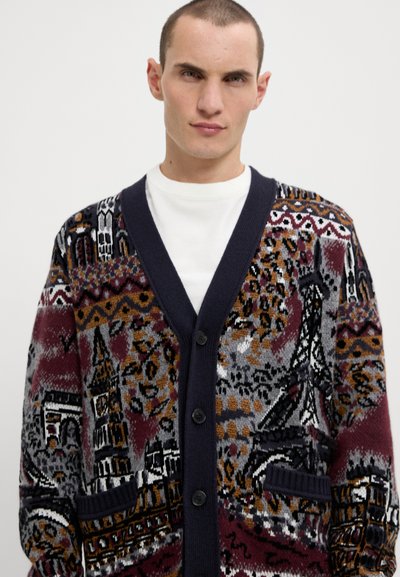 Missoni BUTTONED CARDIGAN - Ζακέτα - multicolor/red/grey/black
