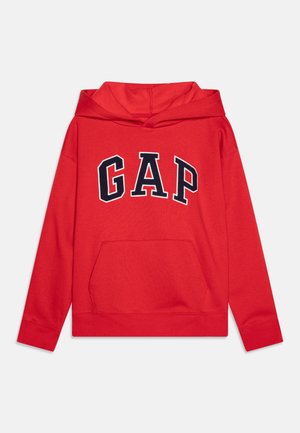 HERITAGE LOGO BOYS - Jersey con capucha - modern red