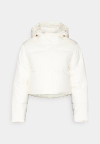 ESSENTIAL CROPPED HOODED PUFFER - Zimska jakna - bone