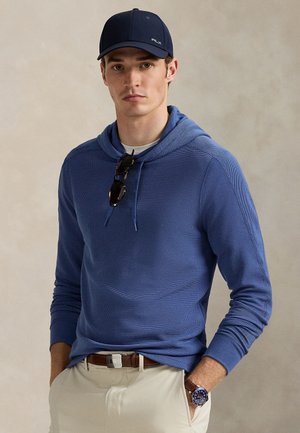 Polo Ralph Lauren, PERFORMANCE WAFFLE-KNIT HOODIE - Mikina s kapucňou - old royal