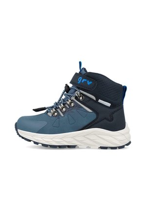 Botines con cordones - azul