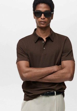Mango Polo shirt - chokoladebrun