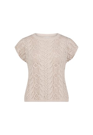 Cartoon, CARTOON MIT FLÜGELÄRMELN FEINSTRICKPULLOVER - T-shirt imprimé - beige