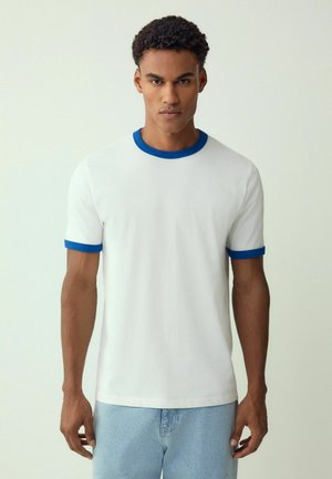 REGULAR FIT - SHORT SLEEVE RINGER  - T-Shirt basic - white ecru