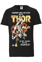 Logoshirt® Marvel Comics I Marvel Logo I Comic Colour I T-Shirt Print I Dames & Heren I Zwart I Gelicentieerd origineel ontwerp I Maat 5XL