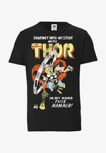 Logoshirt® Marvel Comics I Marvel Logo I Comic Colour I T-Shirt Print I Dames & Heren I Zwart I Gelicentieerd origineel ontwerp I Maat 5XL Logoshirt® Marvel Comics I Marvel Logo I Comic Colour I T-Shirt Print I Dames & Heren I Zwart I Gelicentieerd origineel ontwerp I Maat 5XL