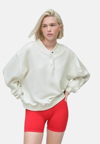 Next BACK GRAPHIC PRINT POPPER NECKLINE LONG SLEEVE - Collegepaita - ecru/red/blue