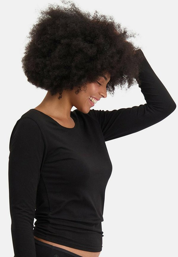 4ER PACK - LARA LONGSLEEVE RUNDHALS UNI - Undershirt - schwarz weiß3