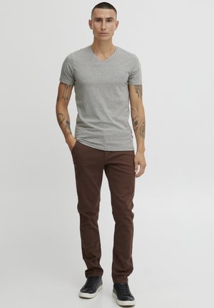 LINCOLN - T-shirt basic - light grey melange