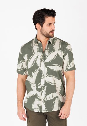 MSH SPARX 1/2 PATTERNED - Hemd - dark green