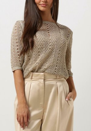Strickpullover - gold-coloured