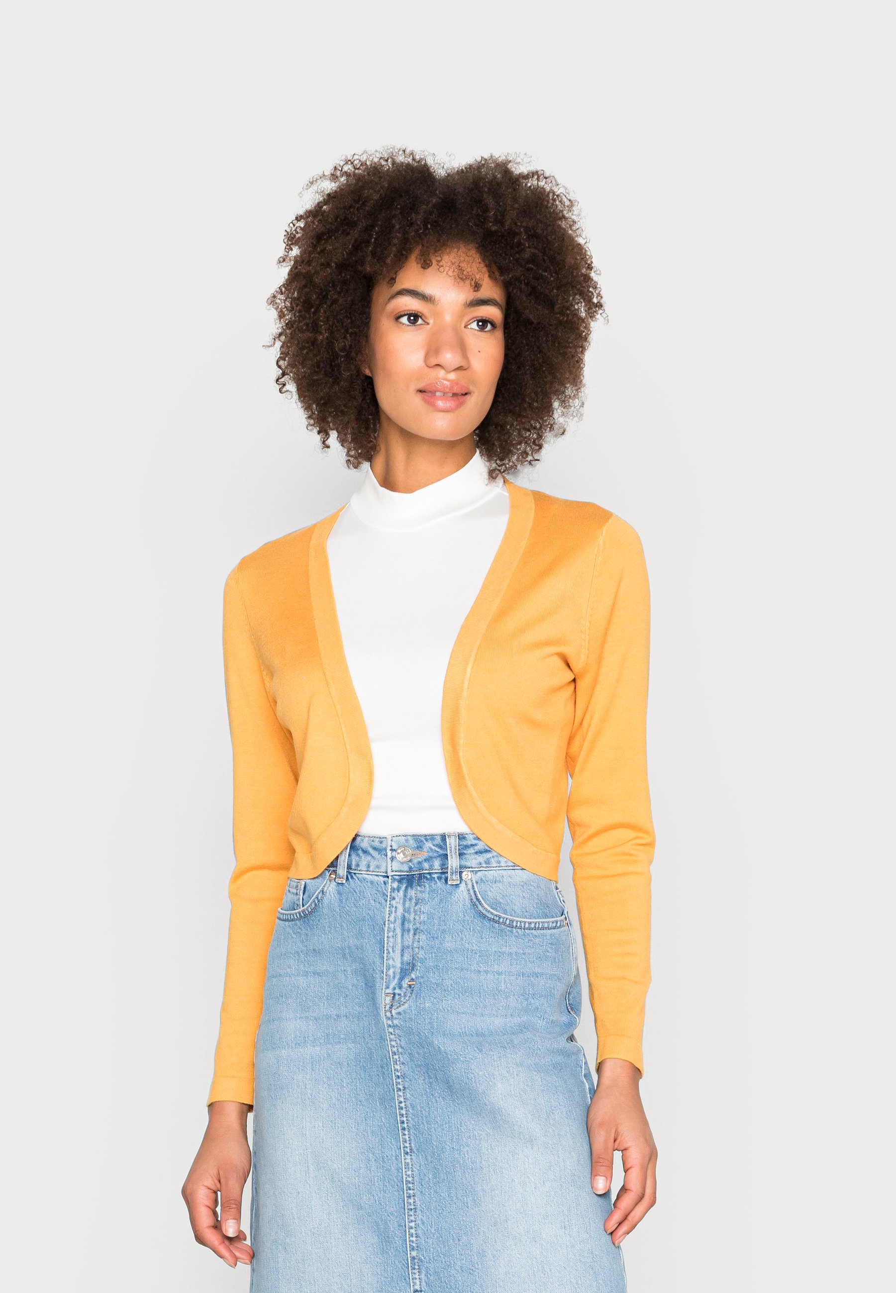 Kaffe ASTRID BOLERO - Cardigan - golden 