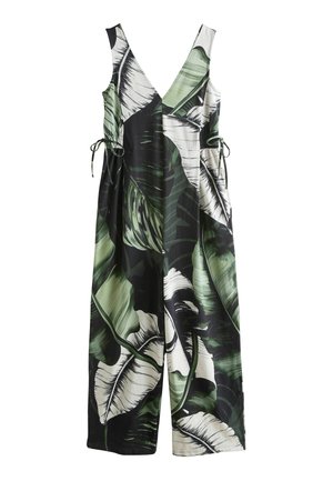 REGULAR FIT  V-NECK - Buksedragter - black green